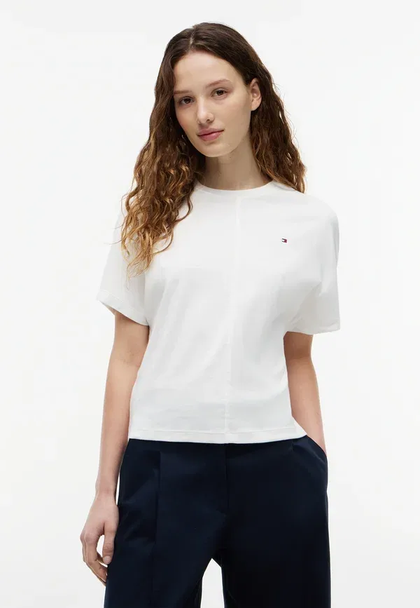 Футболка Tommy Hilfiger Cody batwing tee basic, цвет экрю
