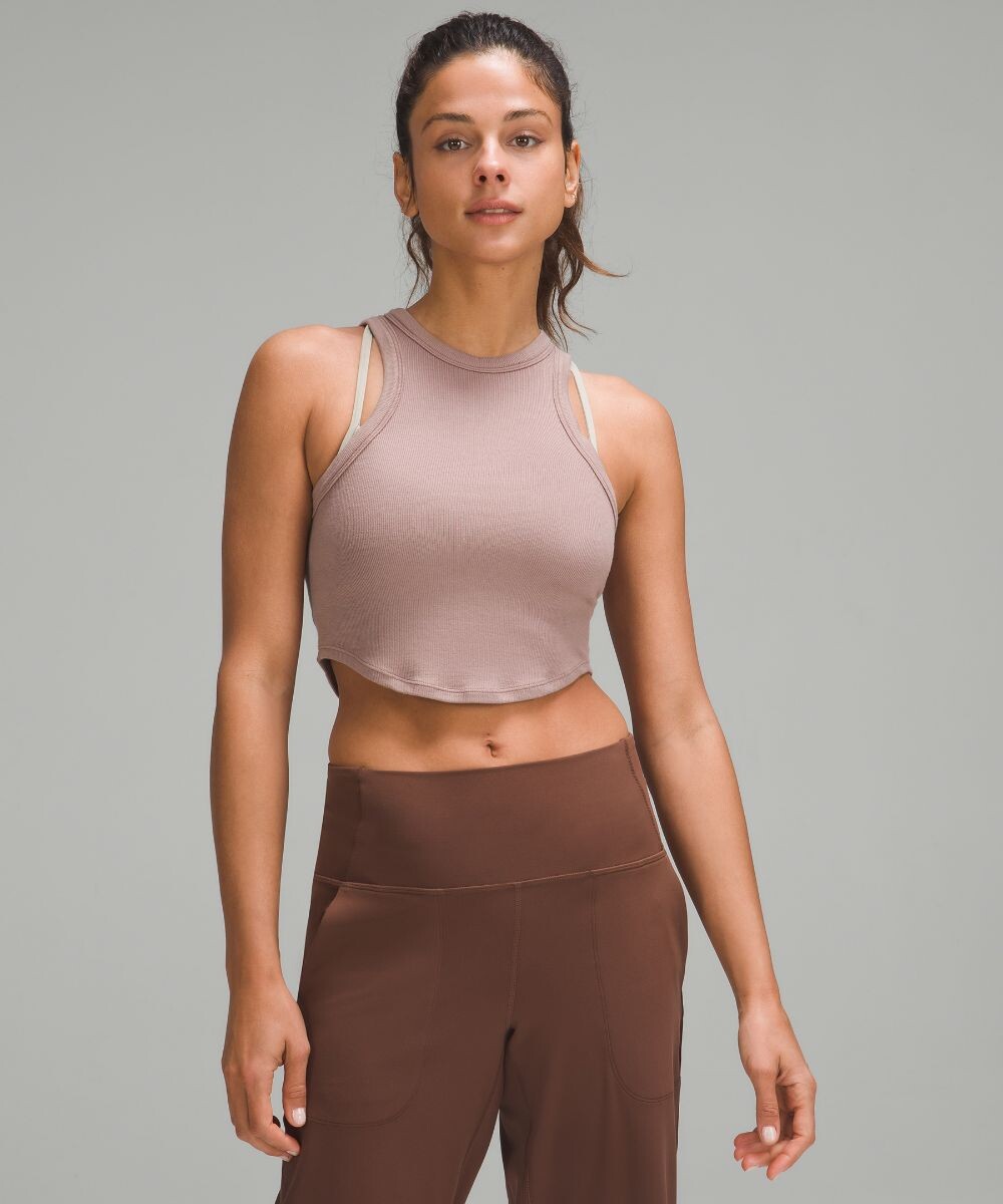 

Укороченная майка Hold Tight Lululemon, роза