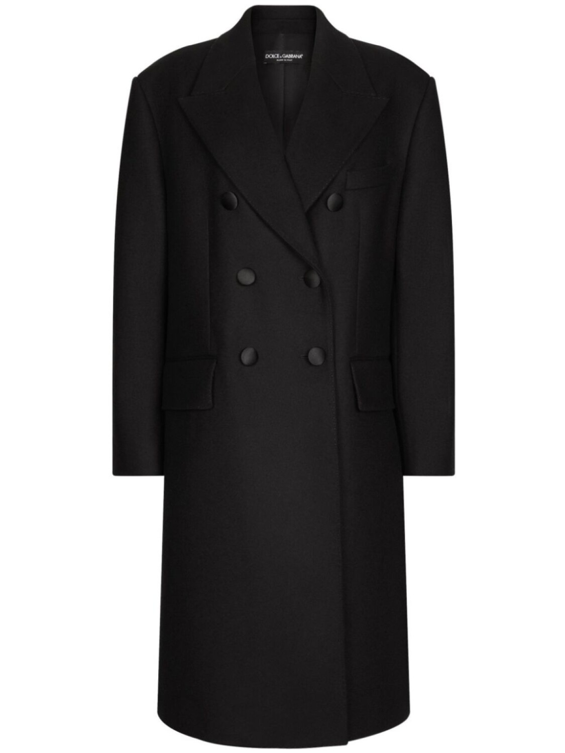 

Dolce & Gabbana двубортное пальто, черный