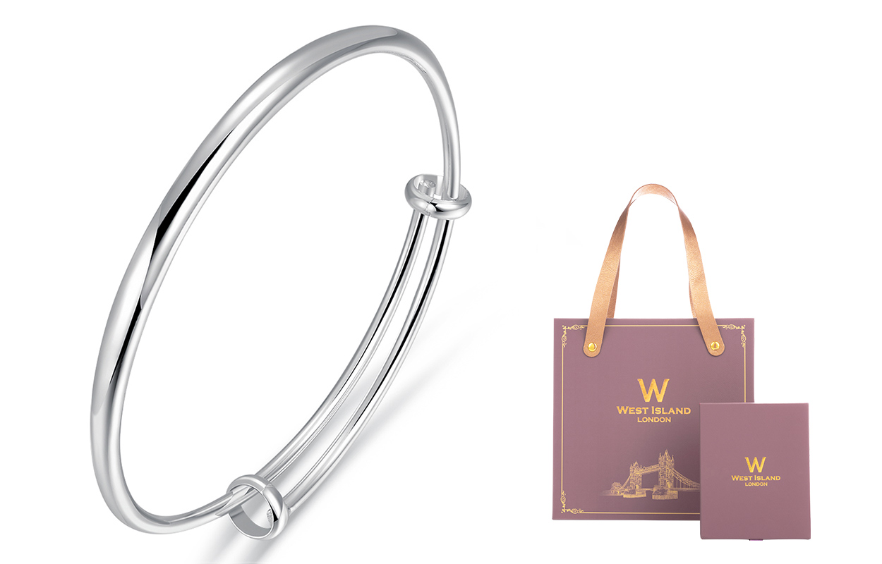 

Медный сплав браслет для женщин West Island, Smooth Finish Pull-Out Box Limited Edition