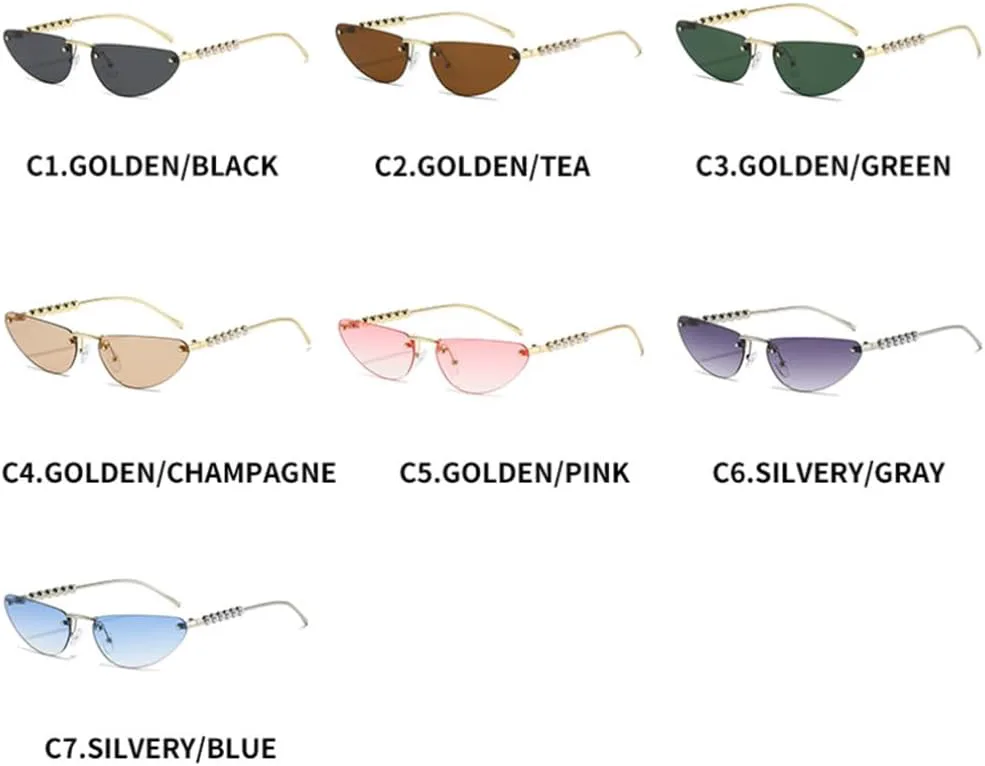 

Роскошные солнцезащитные очки «кошачий глаз» с градиентным переходом цвета для женщин и мужчин в стиле ретро с защитой от УФ-излучения UV400 TOIPASTN, Golden Green