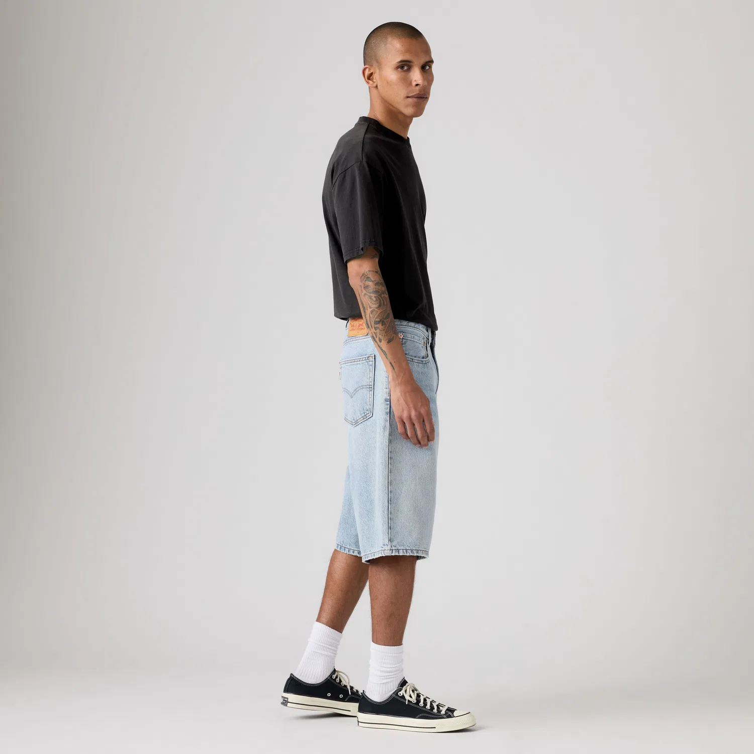 470 Свободные мужские шорты 14 дюймов Levi's, Light Wash — фото 4