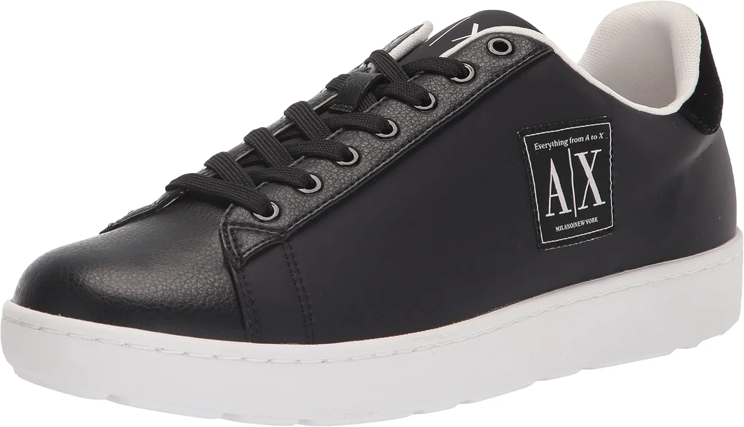 Мужские экологичные кроссовки Armani Exchange с логотипом A|x, черный