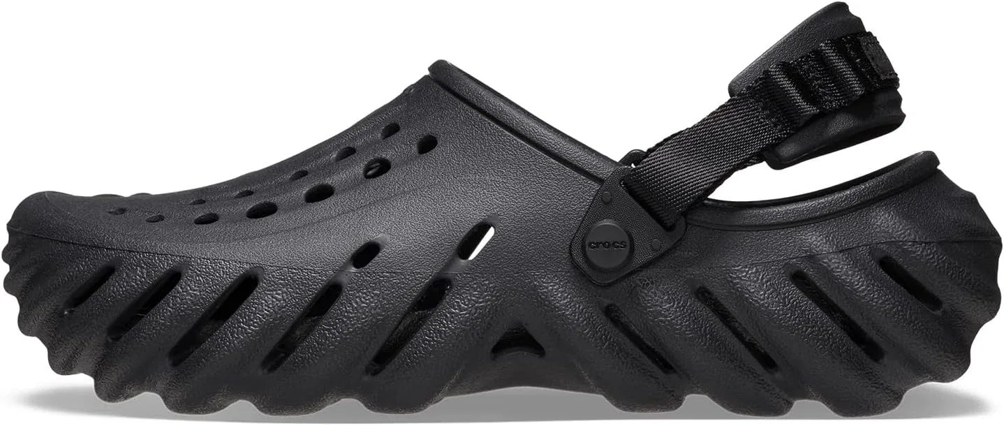 Кроксы Unisex WNBA Echo Clogs Wooden Shoes Crocs, Black