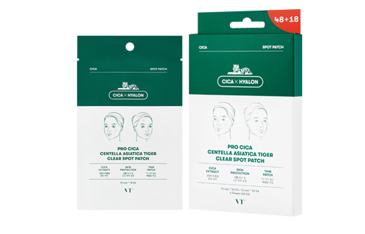 Патчи от прыщей VT Cosmetics Pro Cica Centella Asiatica Tiger Clear Spot Patch, 102 шт — фото 2