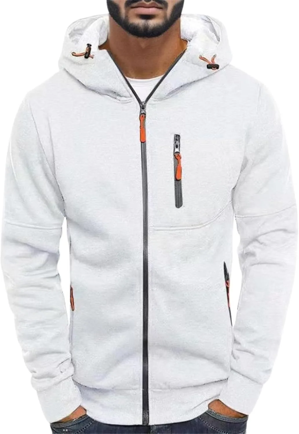 

Мужская худи с капюшоном на молнии Trendy Western Graphic