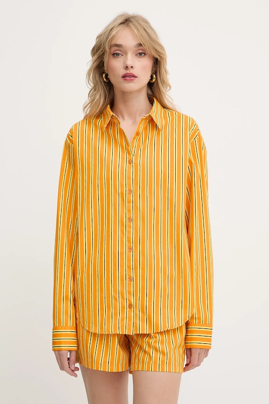 

Хлопковая рубашка TANDAM Silvian Heach, оранжевый