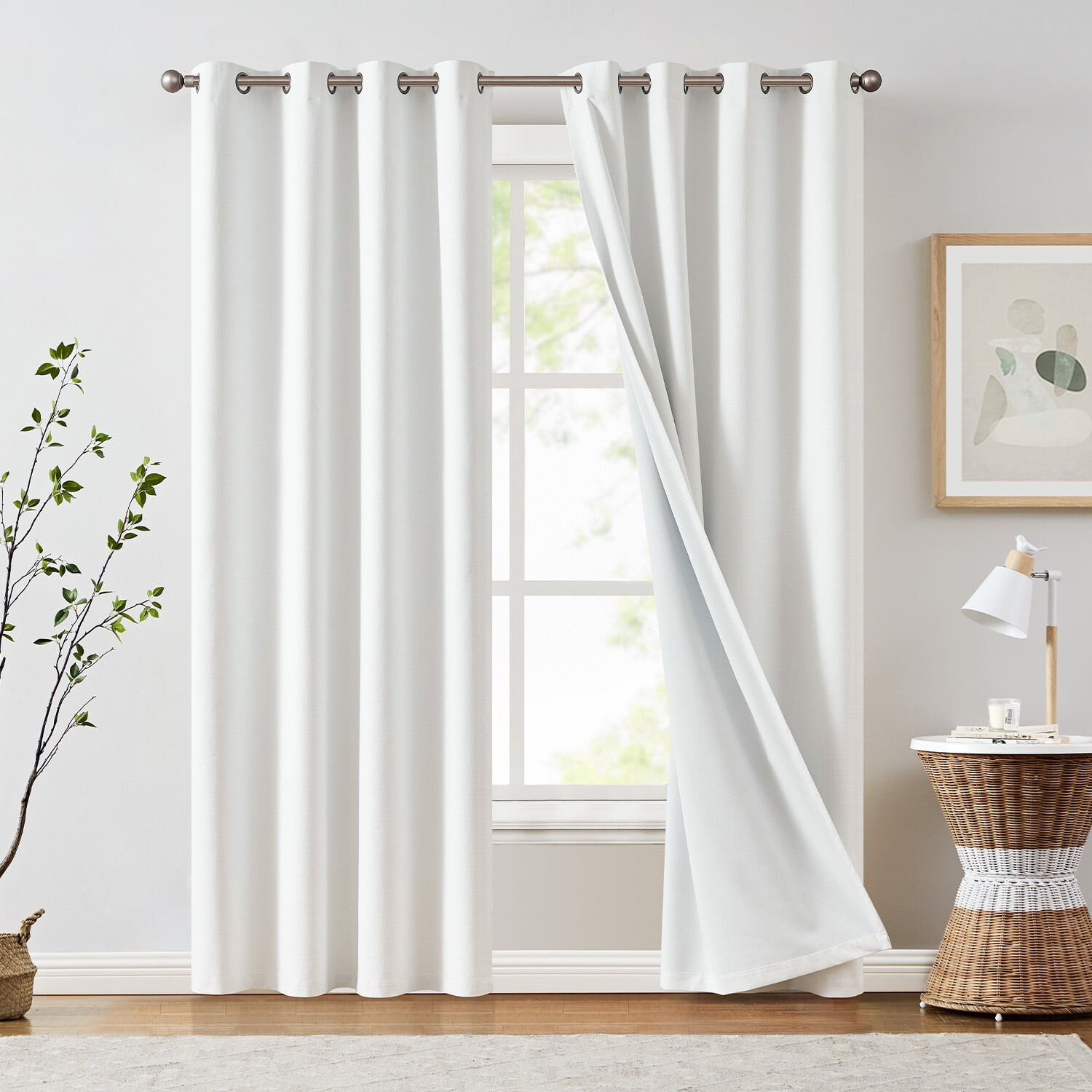 

Шторы затемняющие Curtainking, белый