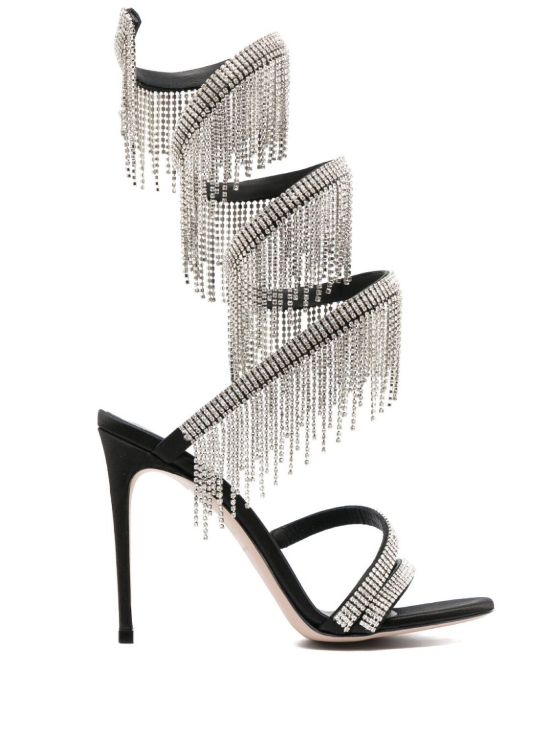 

Le Silla босоножки Jewels 105 с бахромой, черный