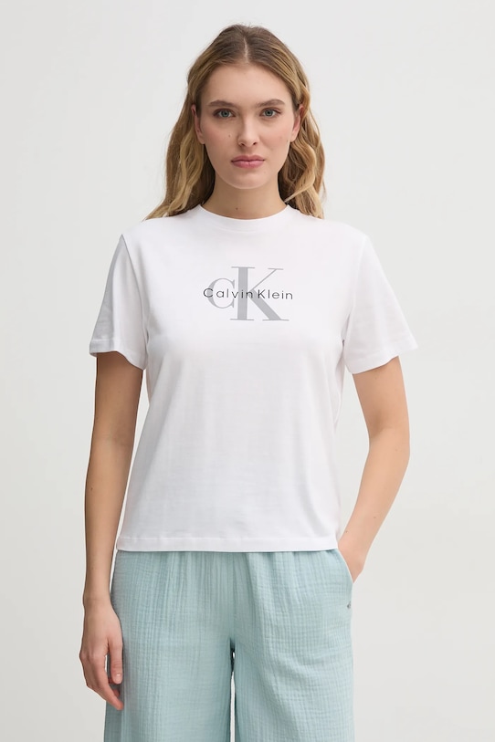 

Хлопковая футболка Calvin Klein Jeans, белый