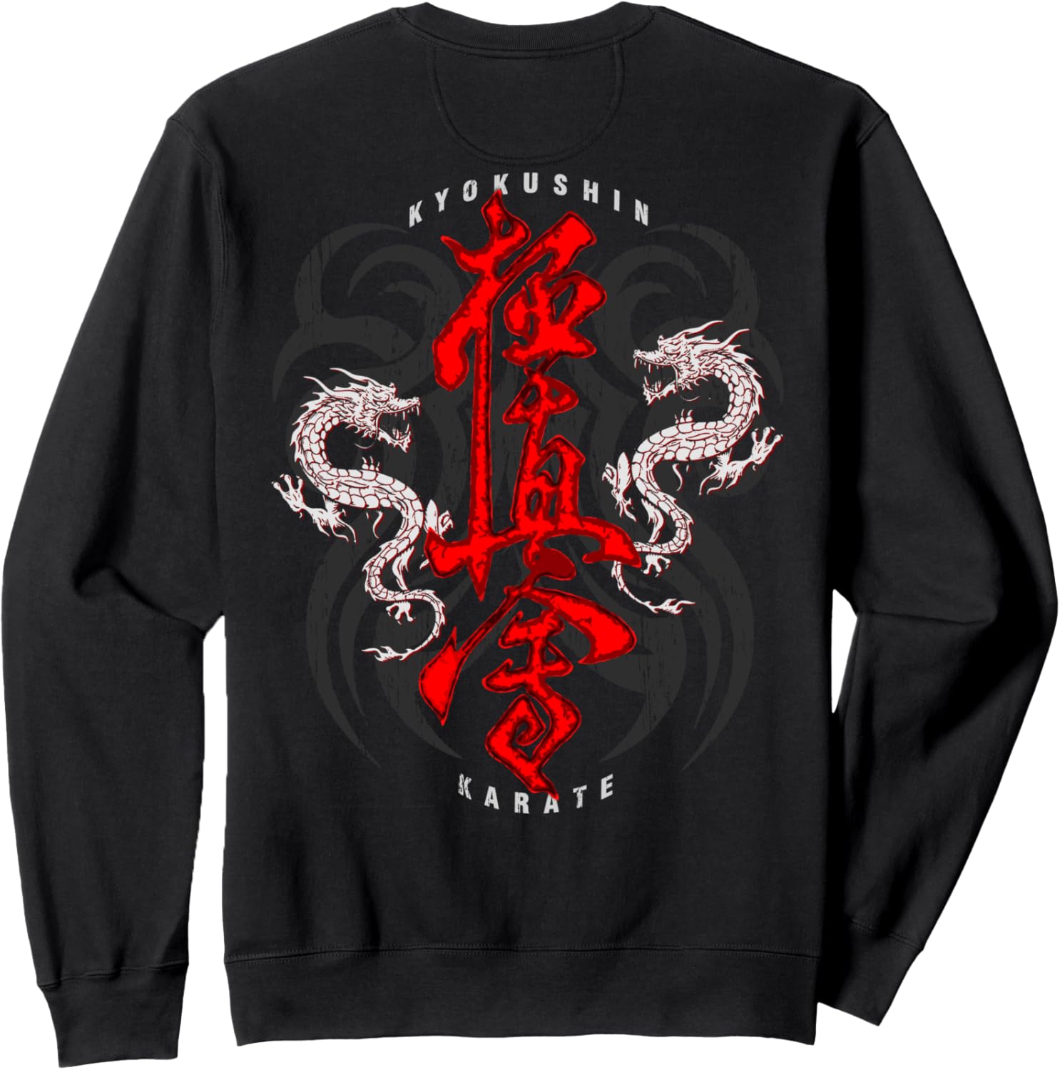 

Толстовка с рисунком дракона из мультфильма «Супервакуум» Karate M, черный