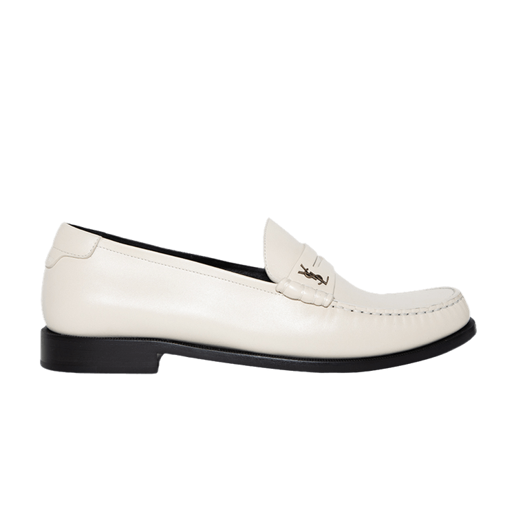 

Кроссовки Saint Laurent Le Loafer Penny Slippers 'Pearl', белый