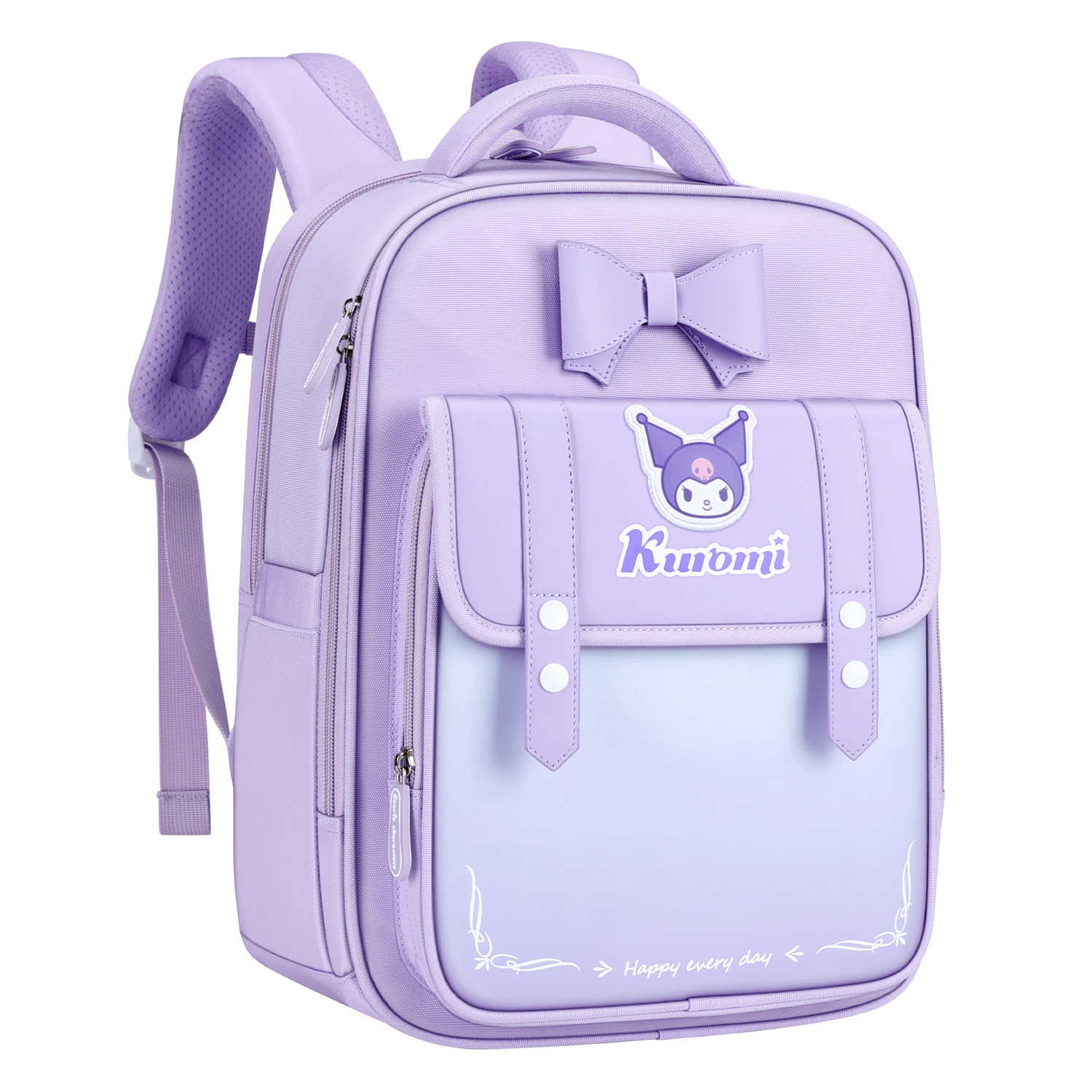 

Sanrio Детский рюкзак из полиэстера фиолетовый, [Large Capacity Multi-Pocket]Kuromi-Purple