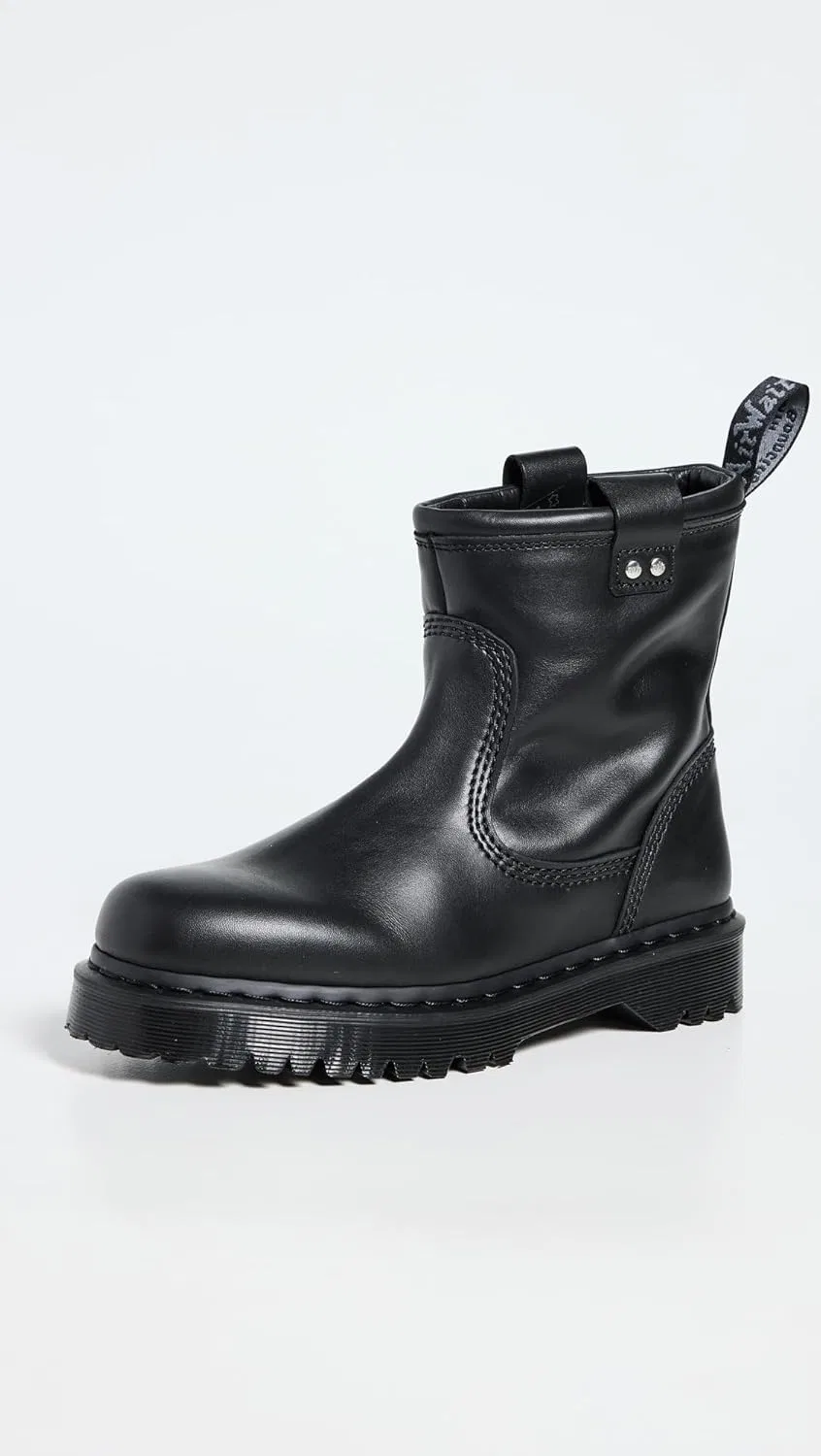 Ботинки Dr. Martens Unisex Anistone Lo Leather Boat Fashion Boots, Black — фото 2