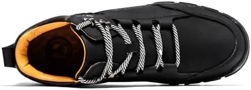 

Мужские повседневные кожаные туфли-чикка FLYLAND, ручной работы, модные ботинки на мягкой подошве, нескользящие, дышащие, удобные, средней высоты, для вождения, прогулок и активного отдыха на улице, черный