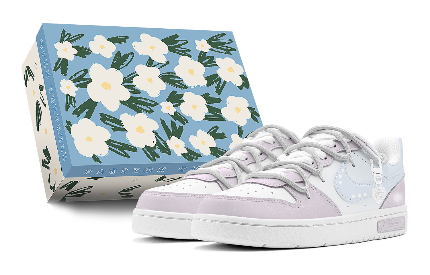 

Кроссовки Nike Court Borough Skateboarding Shoes Women's Low-top Light Lavender, цвет Light Lavender