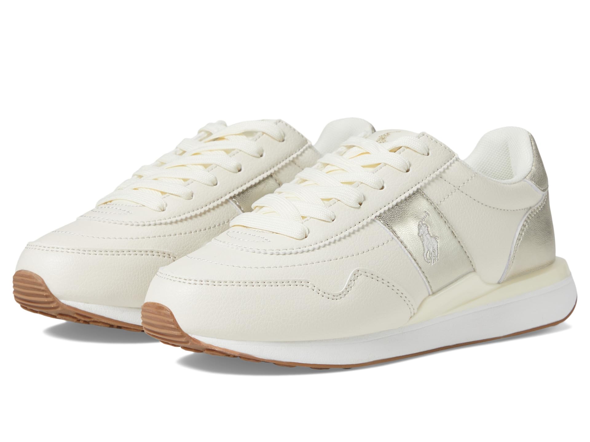 

Кроссовки Polo Ralph Lauren Kids Train 89 Sport, Cream/Soft Gold