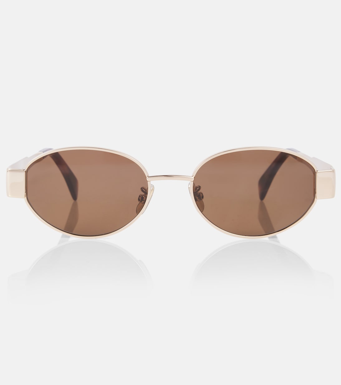 

Триумф Metal 01 овальные солнцезащитные очки Celine Eyewear