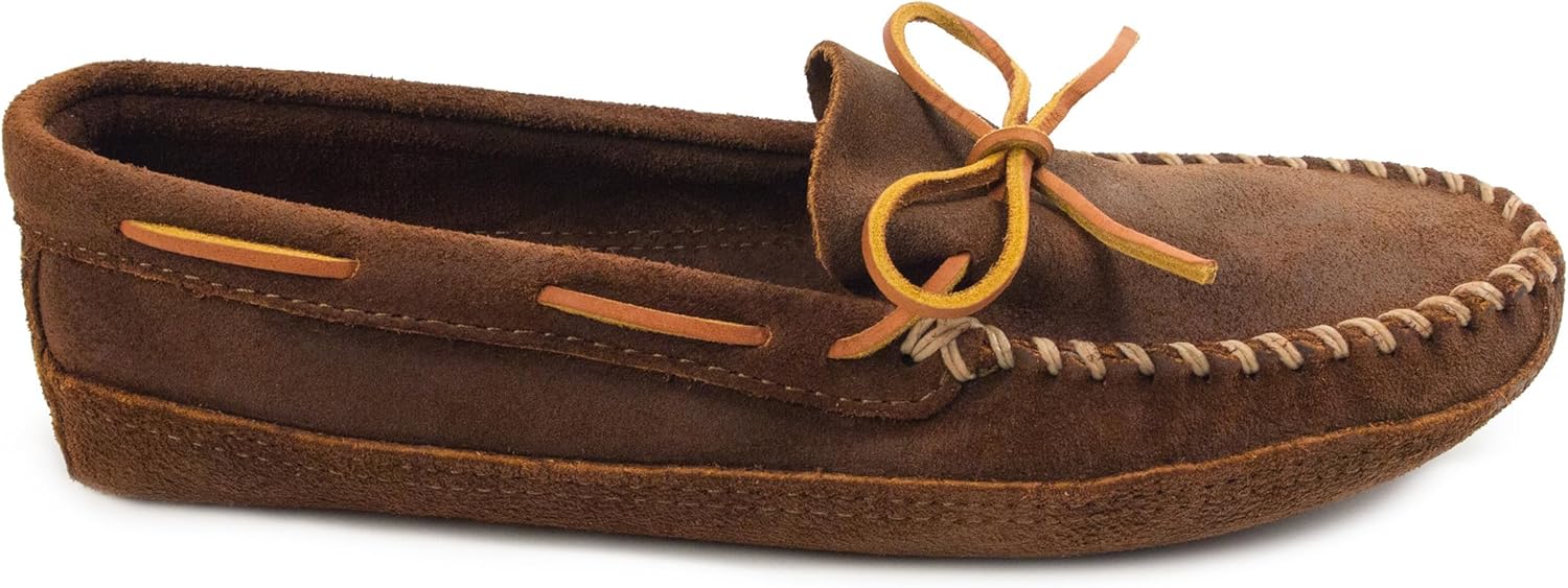 Мужские ботинки Minnetonka с двойной подошвой из мягкой кожи, коричневый — фото 2