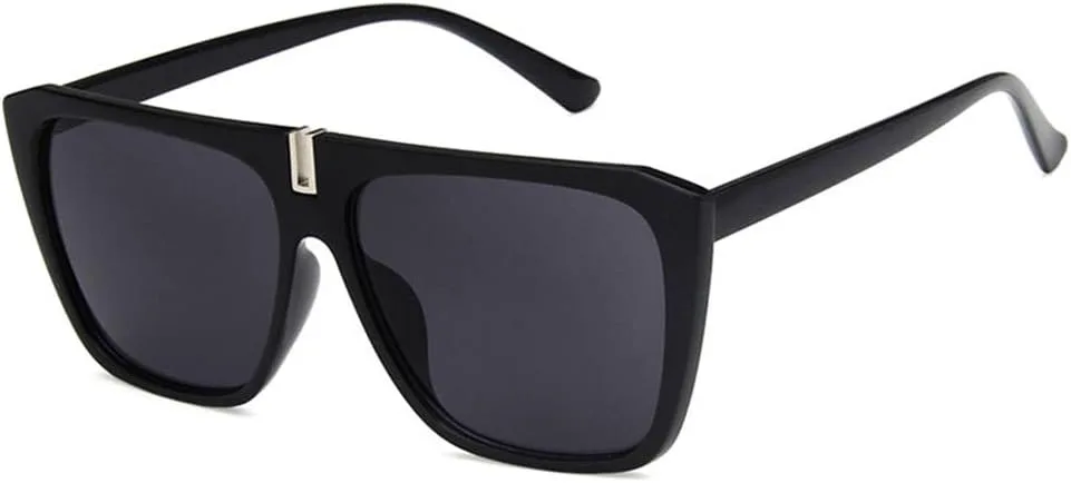 

Солнцезащитные очки Shiratori унисекс, модные, ярко-черные, серые, для отдыха, квадратные, неполяризованные, с защитой от УФ-излучения UV400, Bright Black Grey