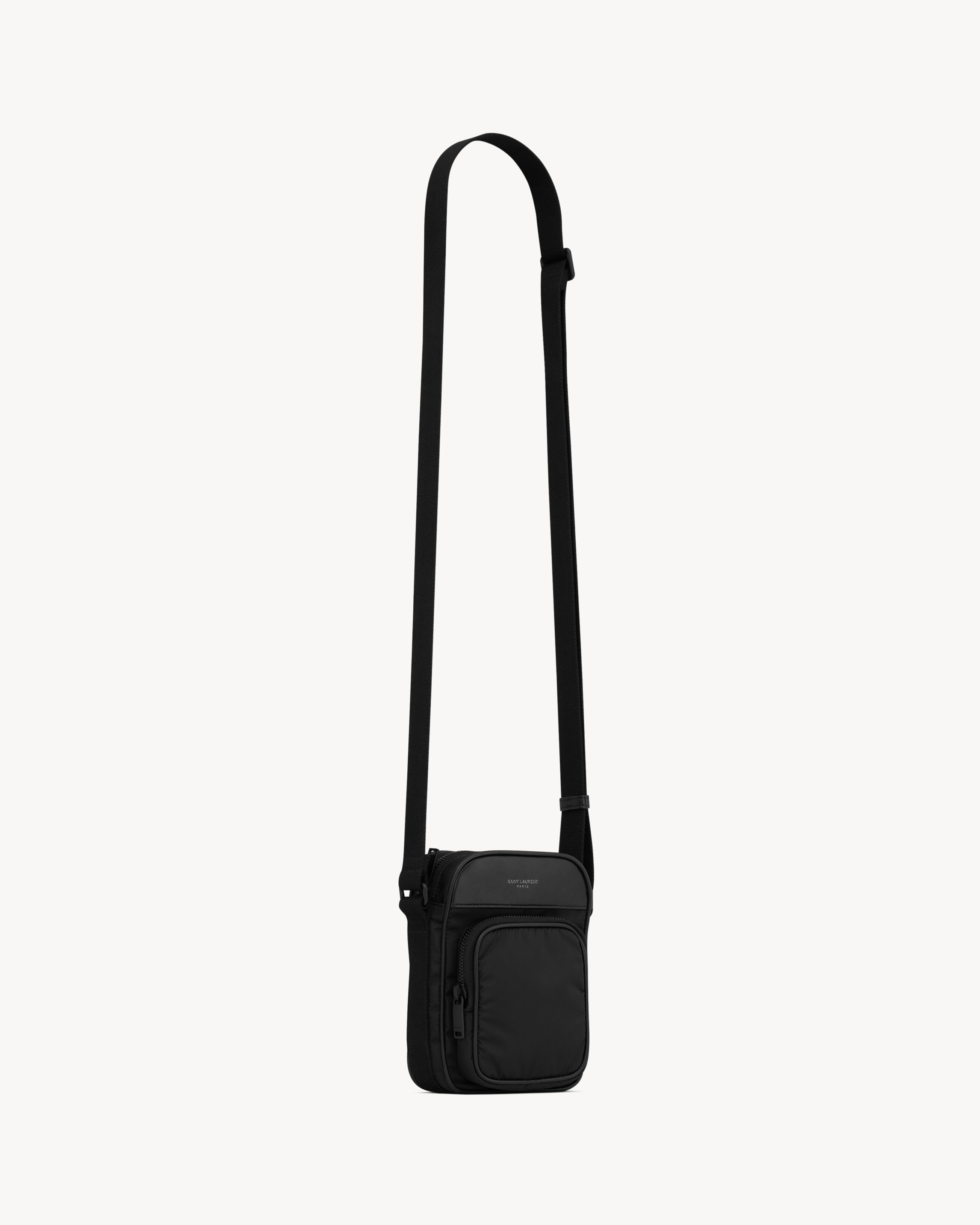 Мини-сумка-камера CITY SAINT LAURENT из нейлона, черный — фото 4