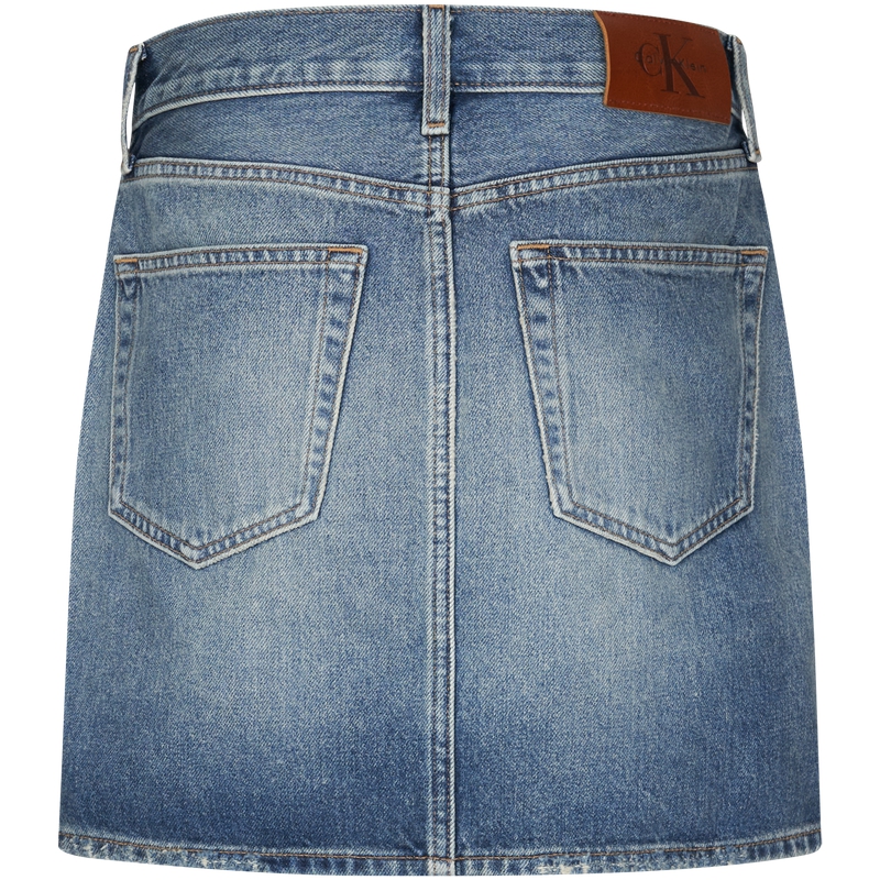 

Джинсовая короткая юбка Women's Calvin Klein, scb-denim синий