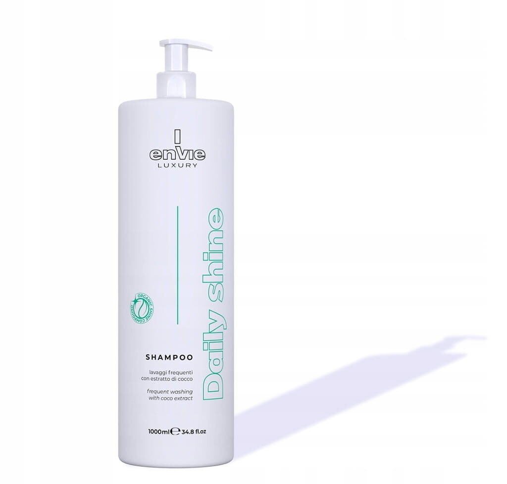 Envie Luxury Shampoo Daily Shine, Увлажняющий шампунь для волос с кокосом, 1000мл — фото 2