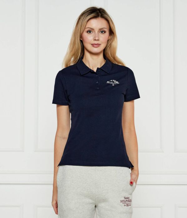 

Рубашка поло Slim fit Tommy Hilfiger, синий