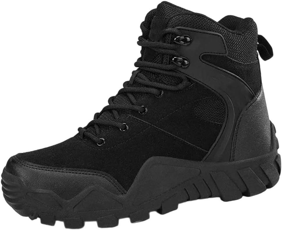 

Мужские тактические походные водонепроницаемые ботинки больших размеров для мотоцикла и пеших прогулок Generic, черный