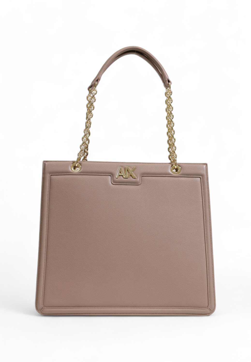 

Сумка Armani Exchange с ручками на цепочках, бежевый