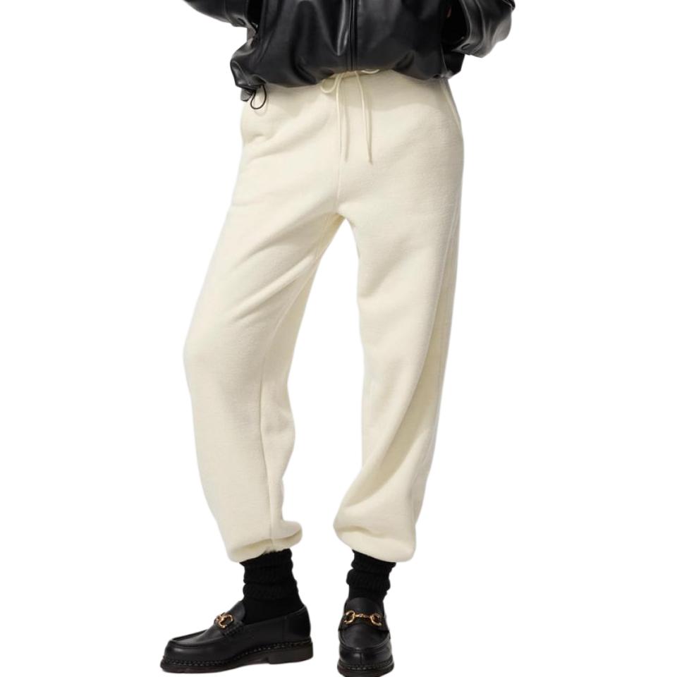 

Женские повседневные брюки цвета айвори UNIQLO, слоновая кость