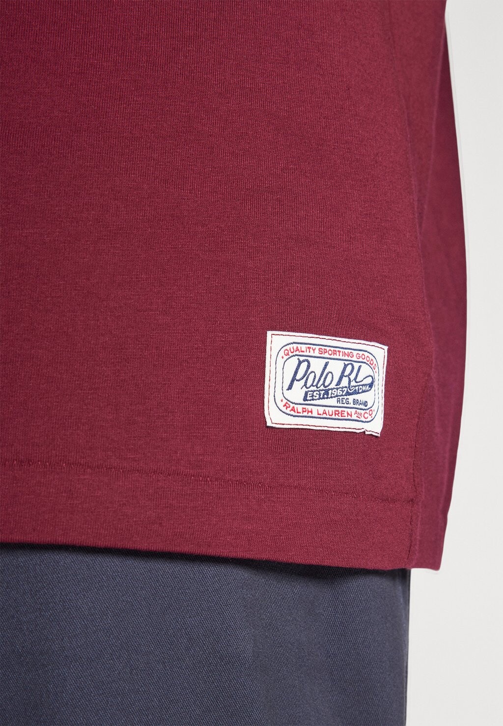 

Футболки с принтом LOGO JERSEY T-SHIRT Ralph Lauren, темно-красный