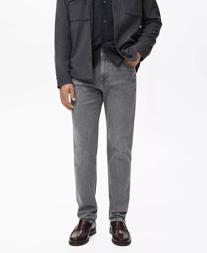 

Мужские джинсы Patrick Slim Fit с ультрамягкой посадкой Mango, серый