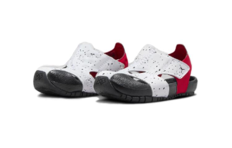Футболка Flare Anti Slip Wear Resistant Низкие Топы Белый Красный Малыши и Дети Jordan — фото 3