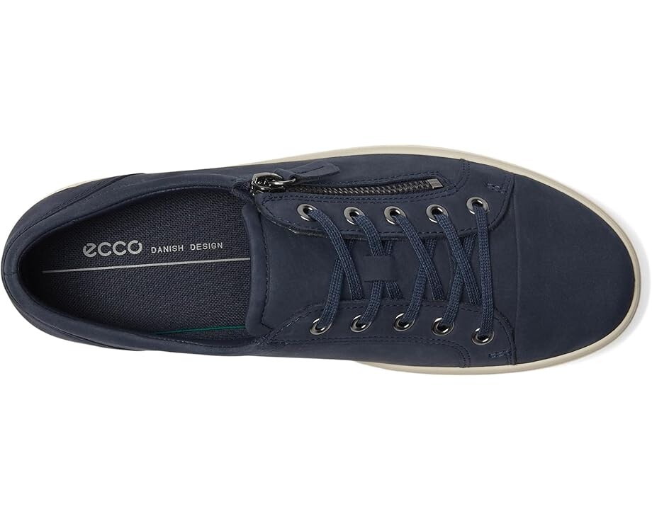Кроссовки ECCO Soft Classic Lace Side Zip Sneaker, цвет Marine — фото 2