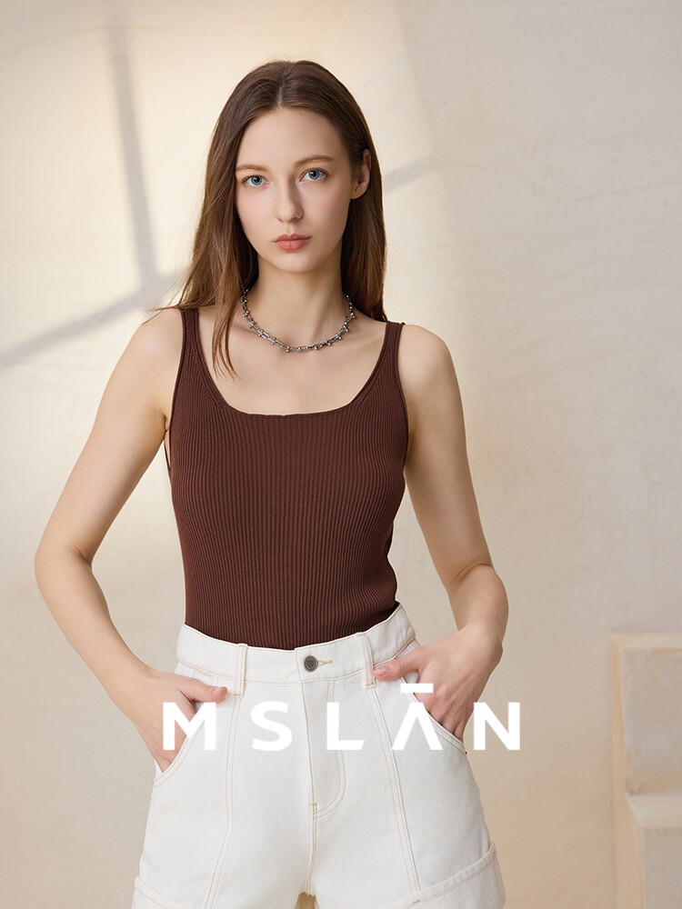 

Жилет шерстяной MSlan, коричневый