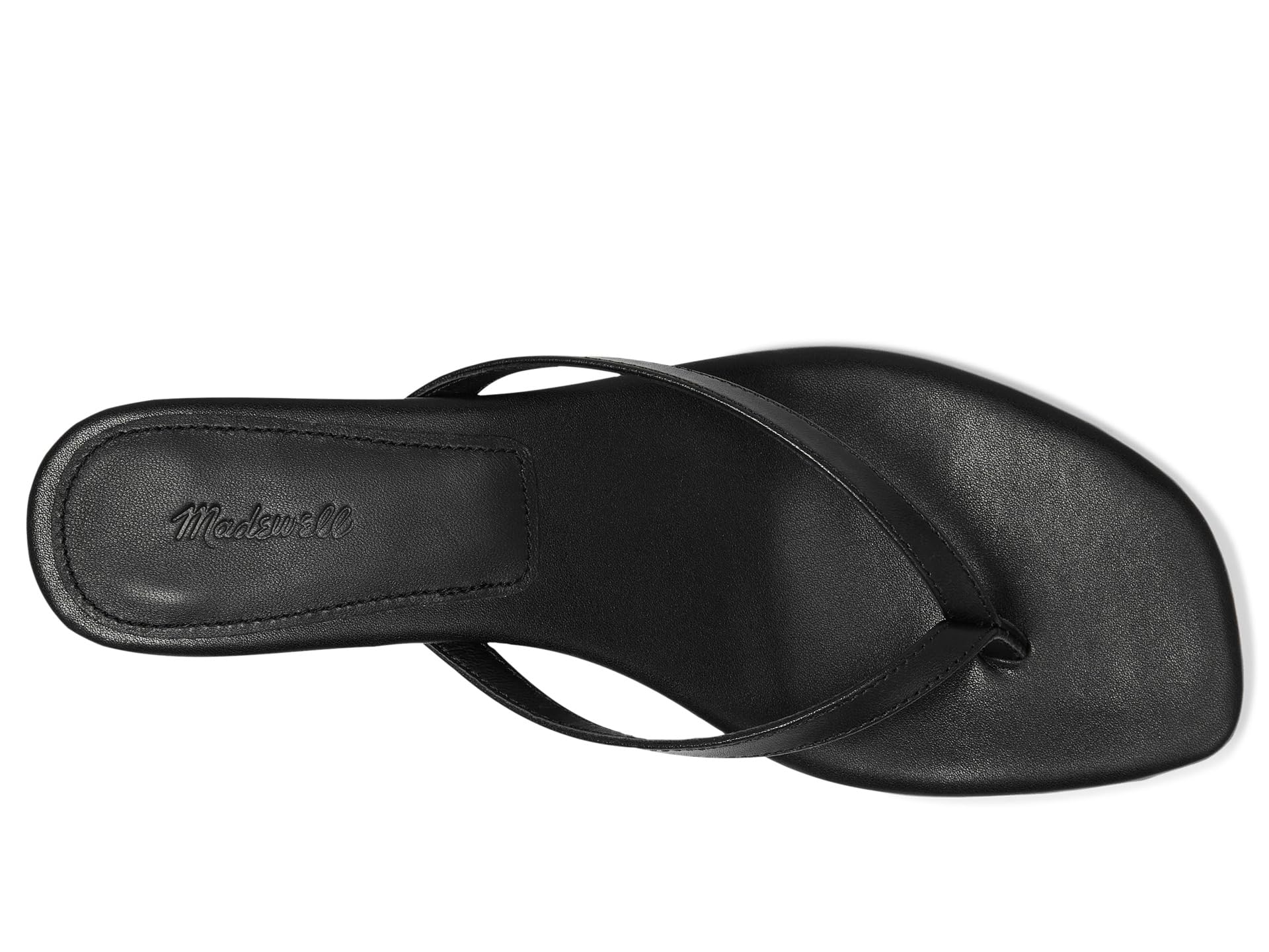 Туфли Madewell Tamia Heeled Thong Sandals, True Black — фото 2