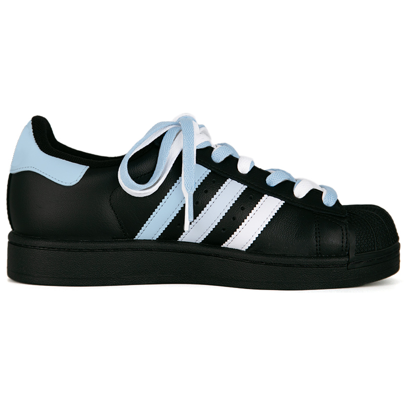 Детские скейтбордистские кроссовки Superstar 2, унисекс Adidas Originals, черный — фото 3