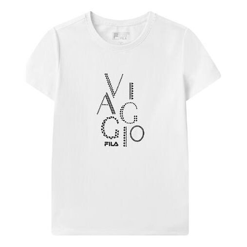 

Футболка alphabet short sleeve white t-shirt Fila, белый