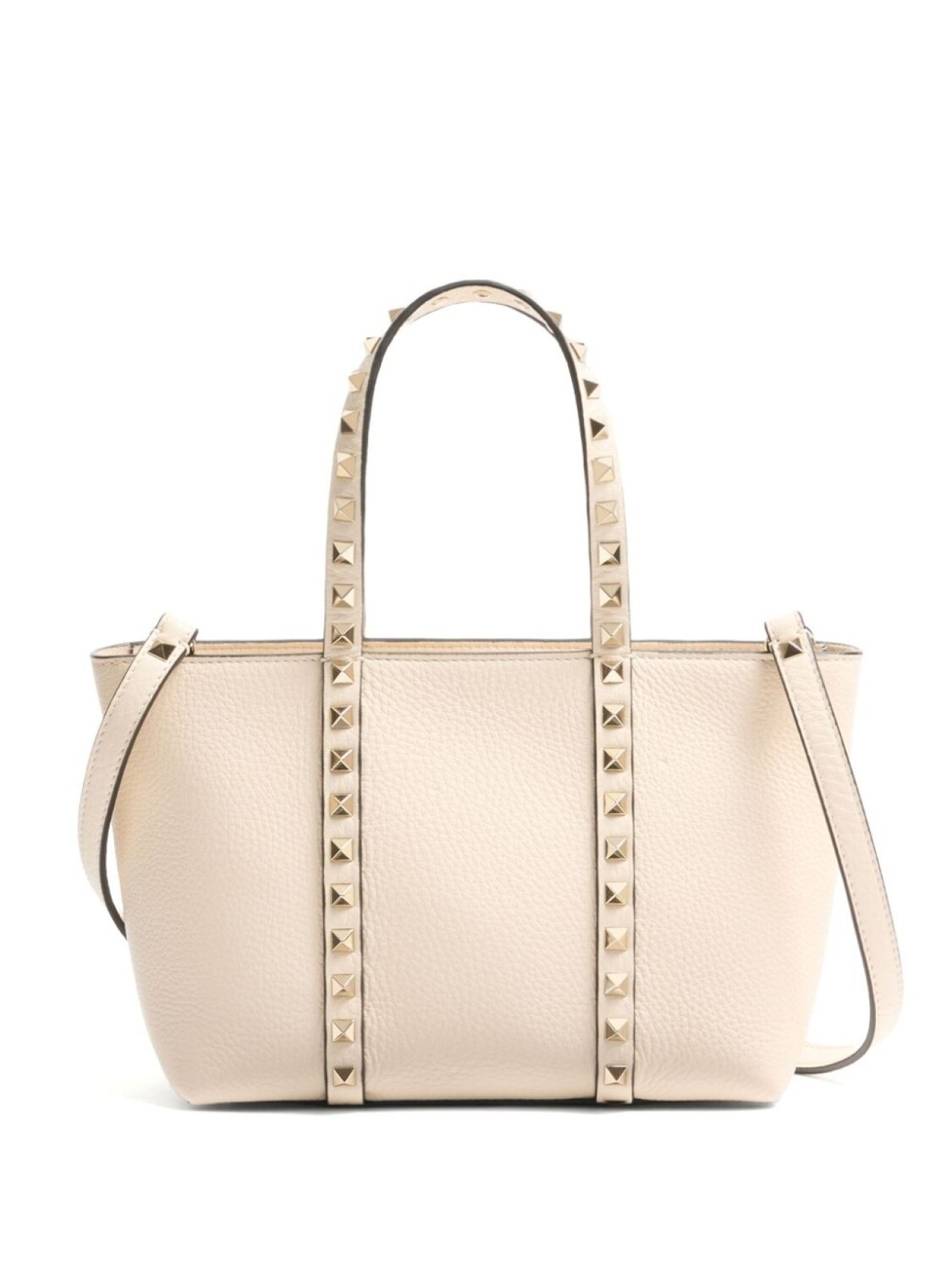 

Valentino Garavani маленькая сумка-тоут Rockstud, нейтральный цвет
