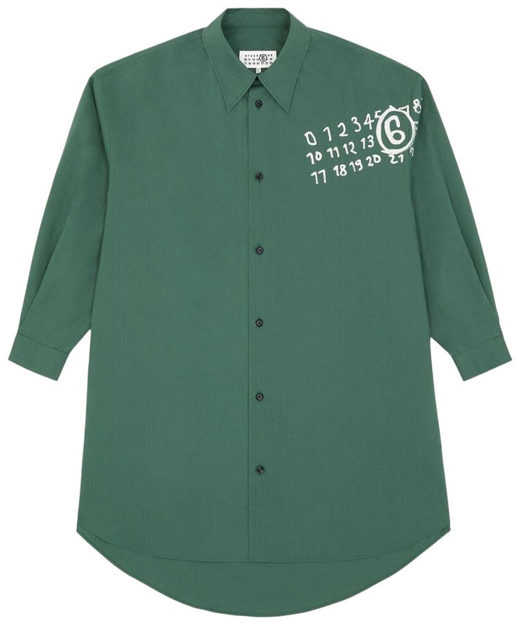 

Платье MM6 Maison Margiela Shirt Dress 'Green', зеленый