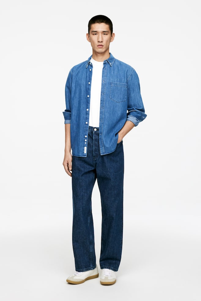 

Широкие джинсы Mist Arket, синий