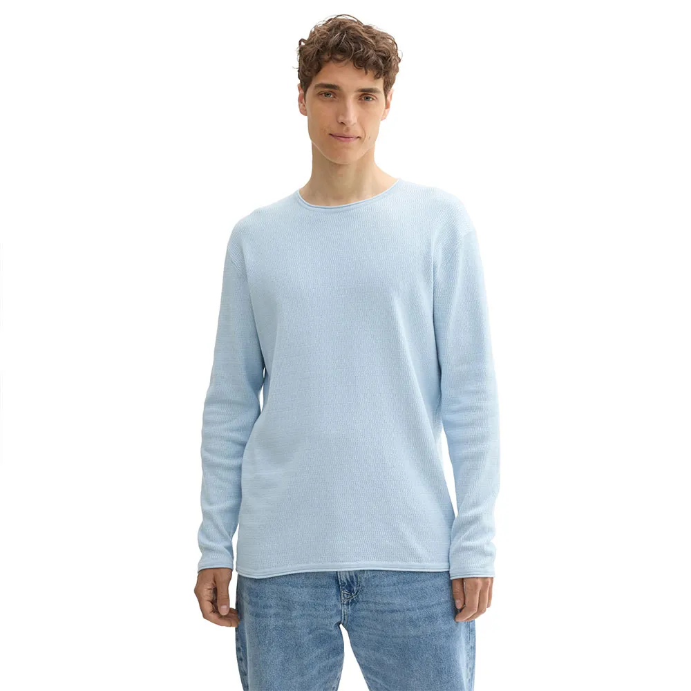 

Свитер Tom Tailor Structured Roll Edge Knit, синий