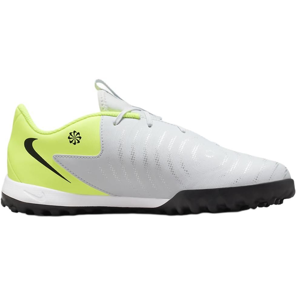 Младшие футбольные бутсы Nike Jr. Phantom GX 2 Academy Anti Slip Wear Resistant низкие серебристо-желто-черные, Metallic Silver/Neon Yellow/Black — фото 2