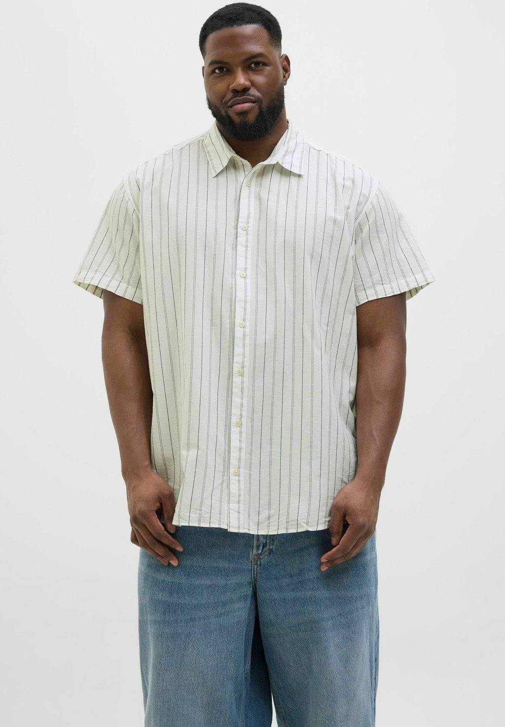 

Рубашка JORJOSHUA CANGGU STRIPE Jack & Jones, кремовый
