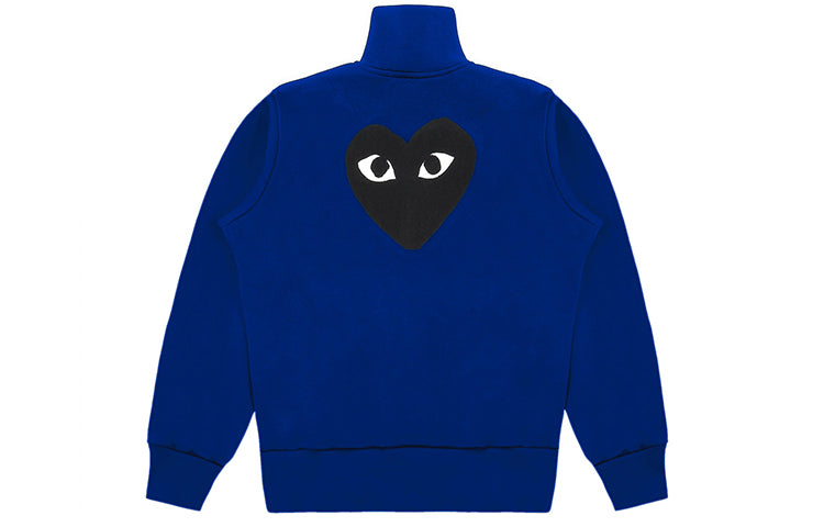 Куртка (WMNS) COMME des GARCONS PLAY Big Heart Zip Sweatshirt 'Navy', темно-синий — фото 2