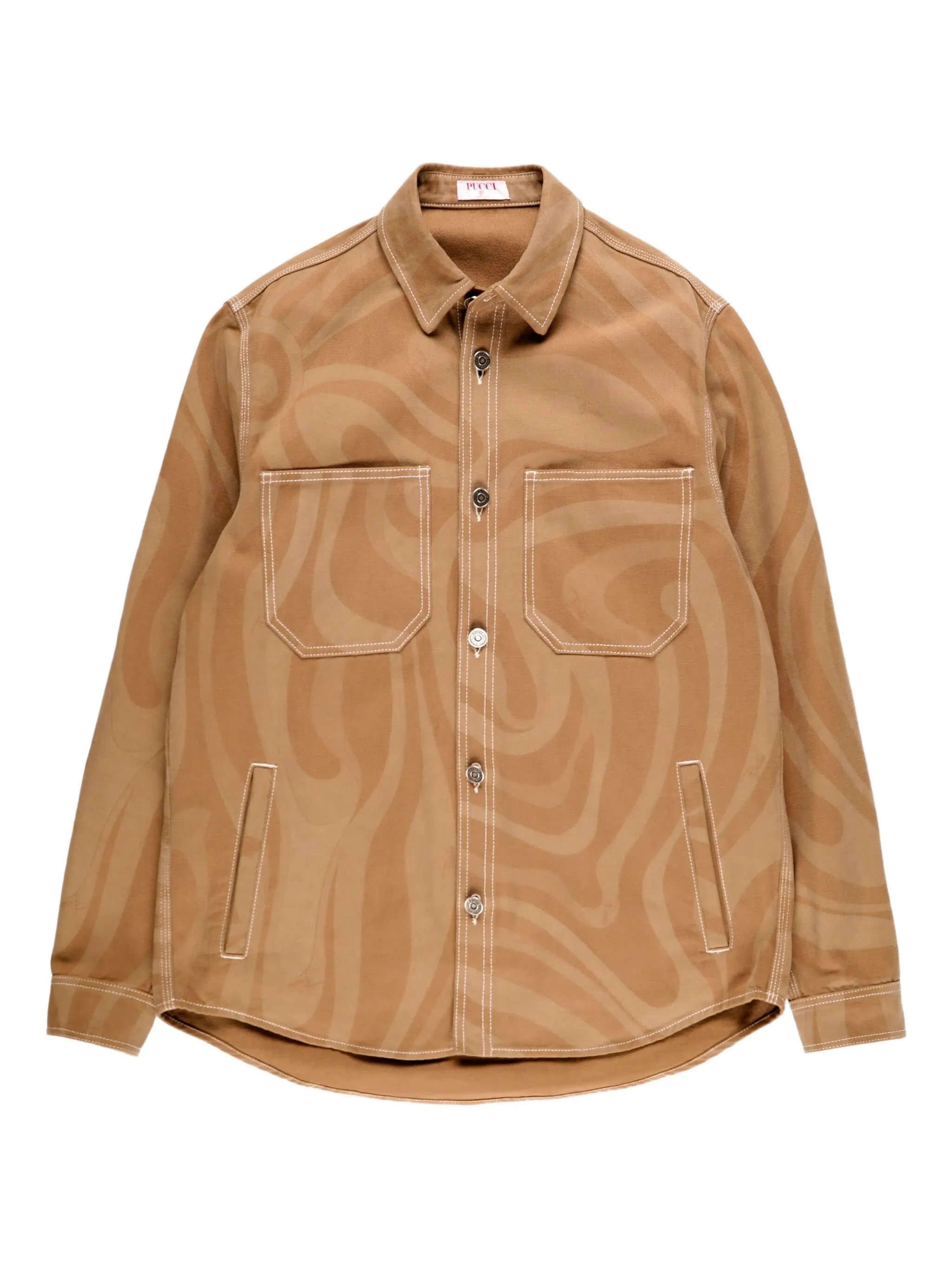 

Куртка с принтом Marmo Pucci, коричневый