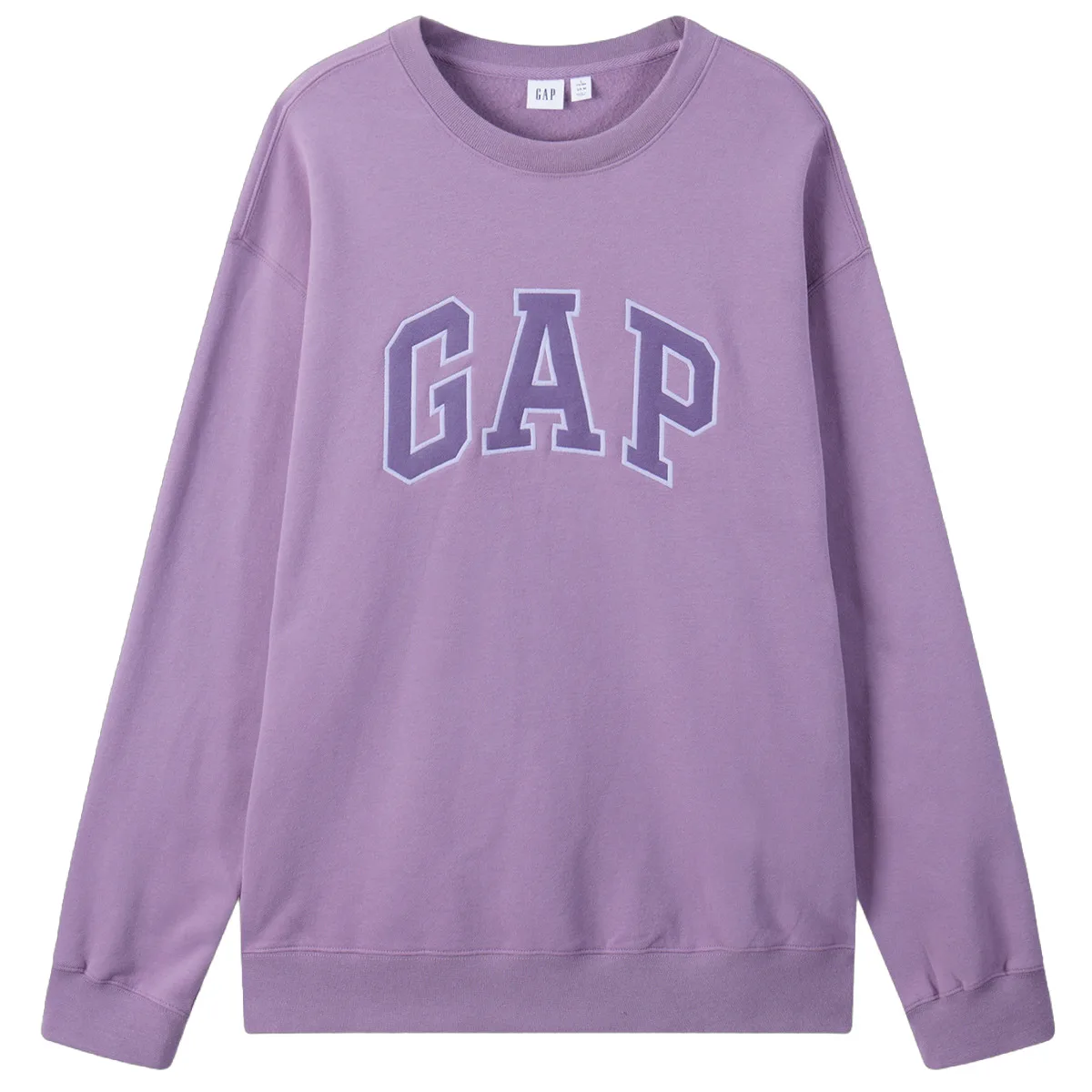 Свитшот Unisex Crew Neck Moderate GAP, фиолетовый