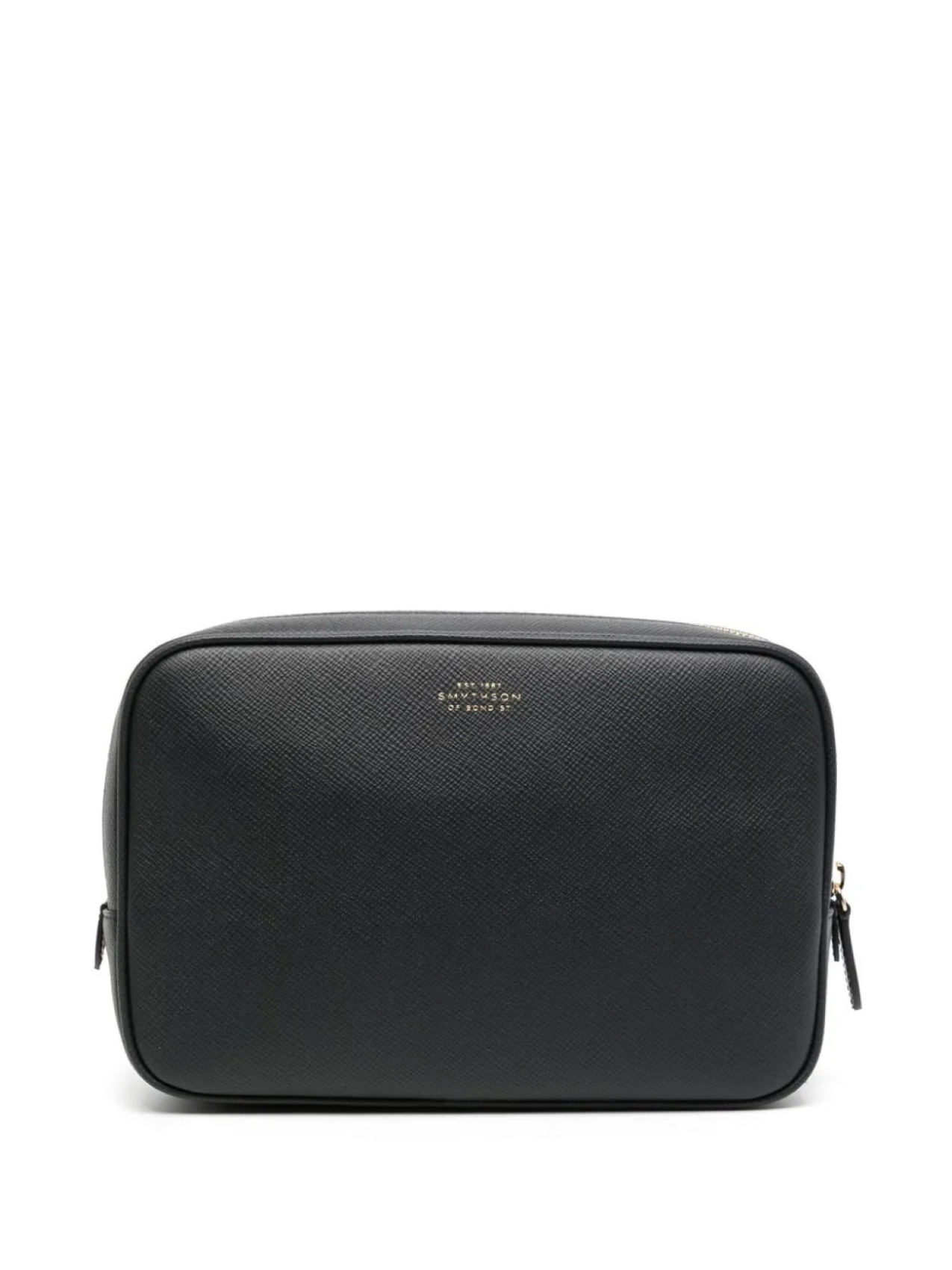 

Smythson клатч с логотипом, черный
