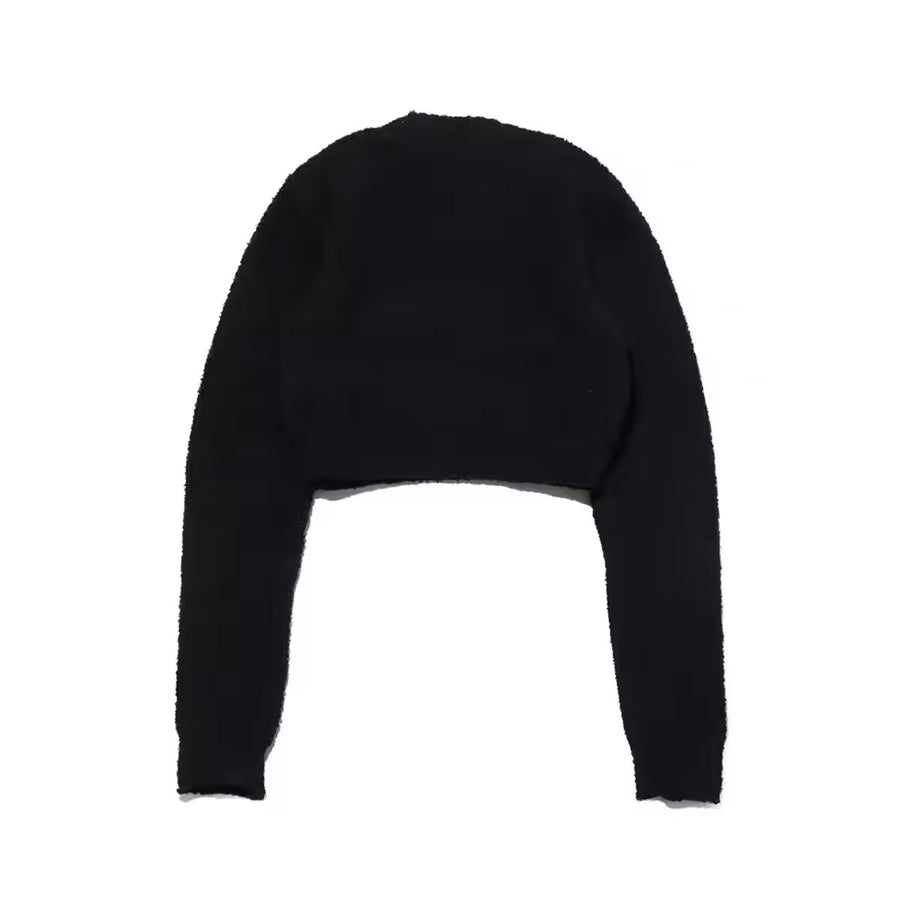 Футболка (WMNS) Nike Sportswear Phoenix Cosy Boucle Tight Long Sleeve Knit T-shirt Asia Sizing 'Black', черный — фото 2